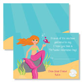 Noteworthy Collections - Valentine's Day Cards (Valentine Mermaid Redhead) (IDV-1703)